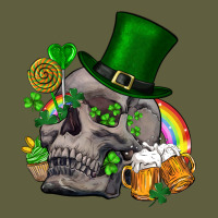 St Patrick's Day Boho Skull Vintage Tee | Teevron