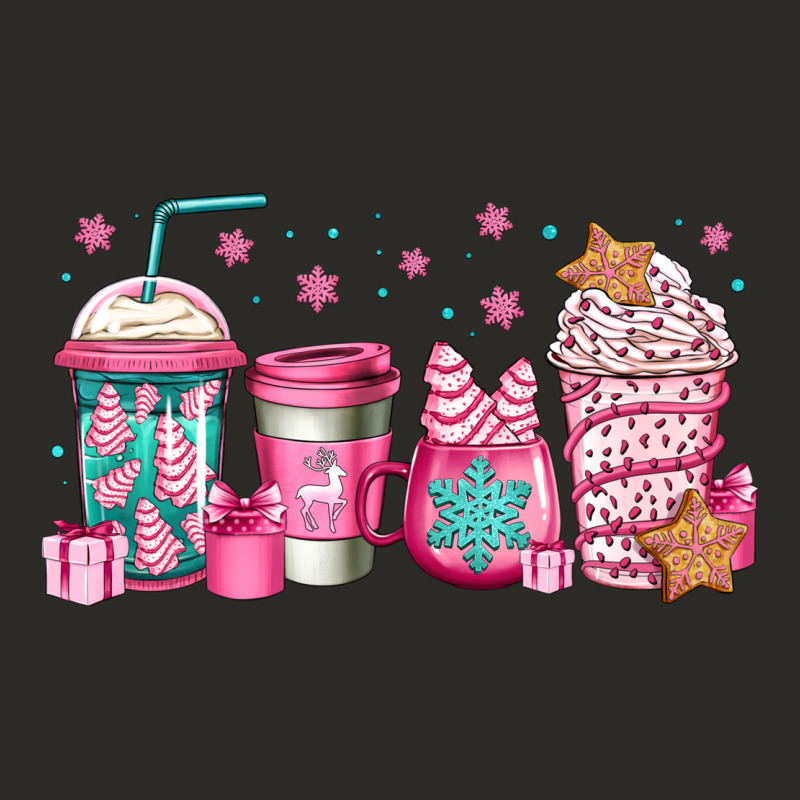 Pink Christmas Coffee Heavy Core Tee by Jasminsmagicworld | Teevron