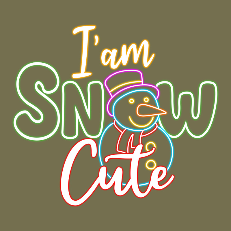 T Am Snow Cute Vintage Hoodie by CowhideDigitalArt | Teevron