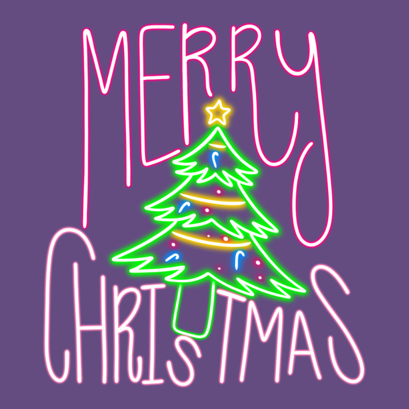 Merry Neon Christmas Vintage Hoodie by CowhideDigitalArt | Teevron