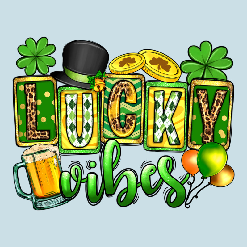 St. Patrick's Lucky Vibes Ladies Tee by OliviaCreatesArt | Teevron