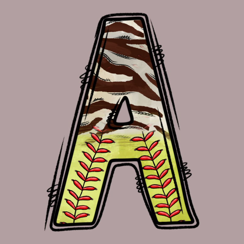 Softball Alphabet A Vintage Hoodie by CowhideDigitalArt | Teevron