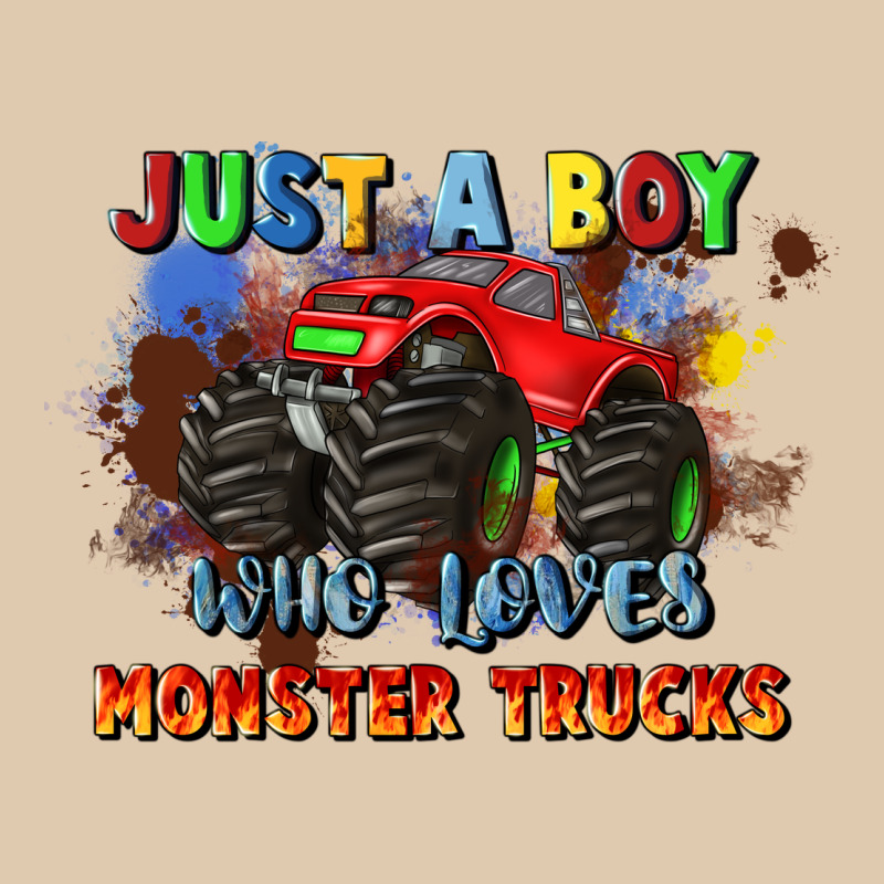 Just A Boy Who Loves Monster Trucks Heavyweight Sweatshirt by JahusDesignShop | Teevron