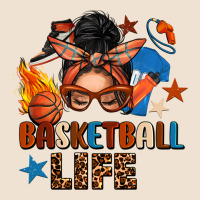 Basketball Life Messy Bun Urban Heavy Tee | Teevron
