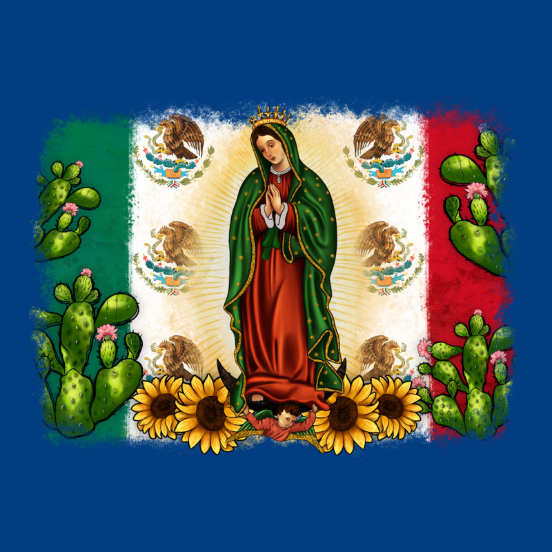 Mexican Flag Our Lady Of Guadalupe Premium Sweatshirt by JahusDesignShop | Teevron