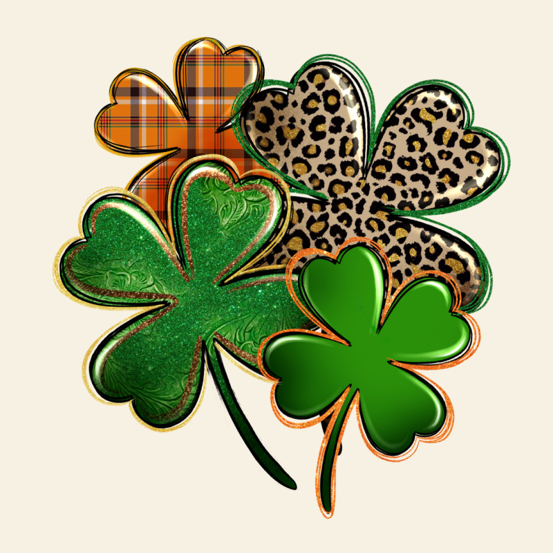 Leopard Shamrock St. Patricks Day Vintage Tee by FaDigitalArtStudio | Teevron