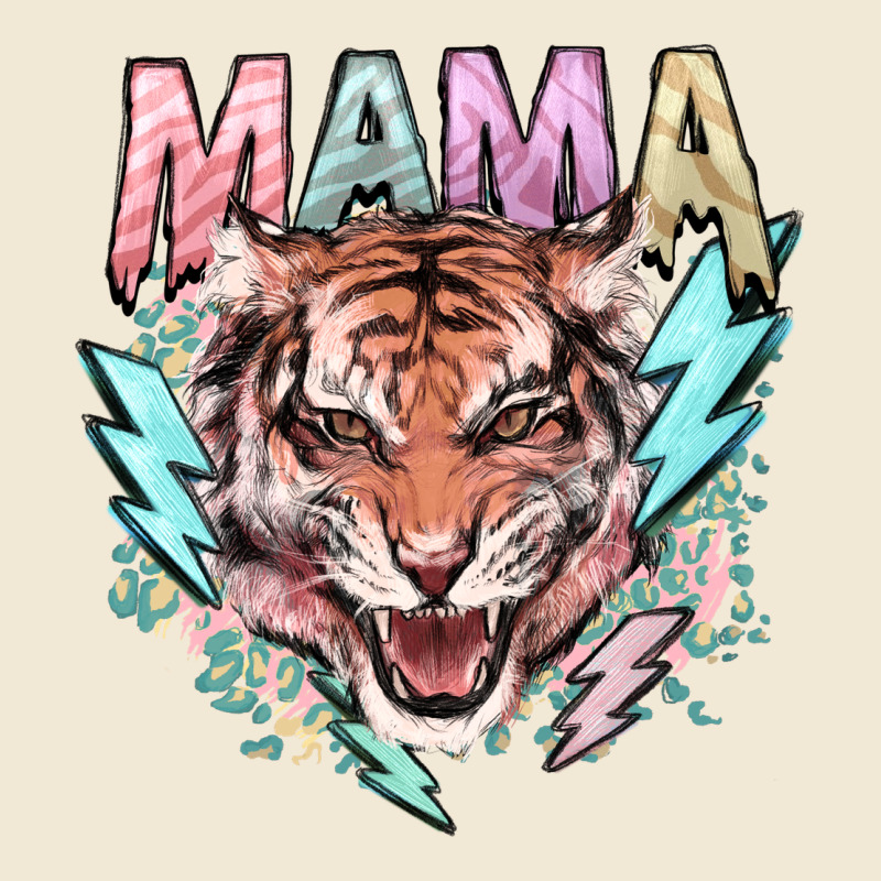 Mama Tiger Lightning Bolt Premium Tee by HowdyJamesFarm | Teevron