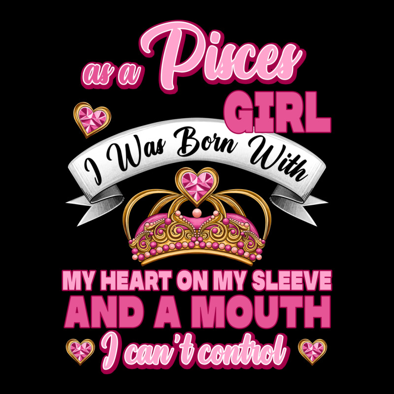 As A Pisces Girl I Was Born With My Heart On My Sleeve And A Mouth Urban Heavy Tee by Jasminsmagicworld | Teevron