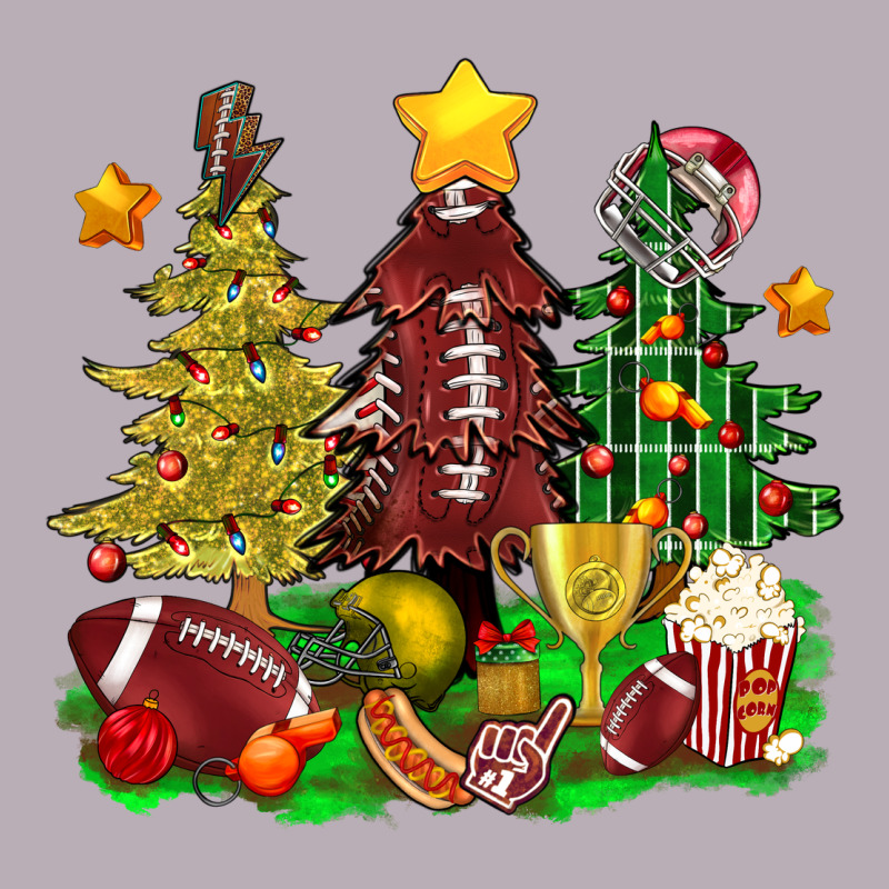 Christmas With American Football Trees Bbs Vintage Tee by BundleAndBundleShop | Teevron