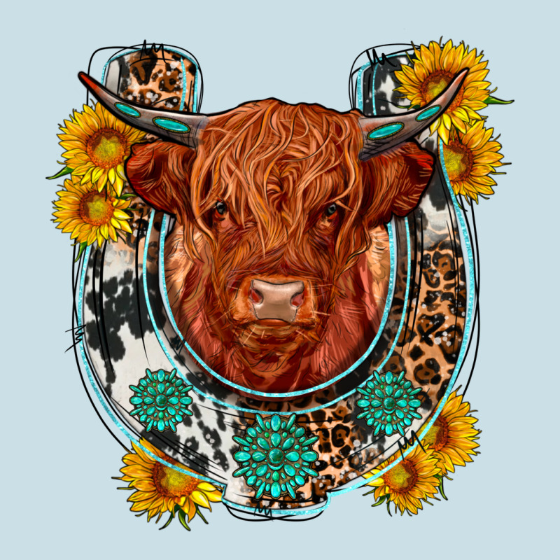Western Leopard Cowhide Cow Horseshoe Ladies Tee by OliviaCreatesArt | Teevron