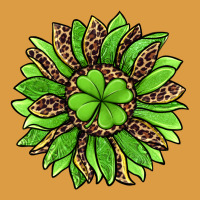 Lucky Leopard St Patricks Sunflower Urban Heavy Tee | Teevron