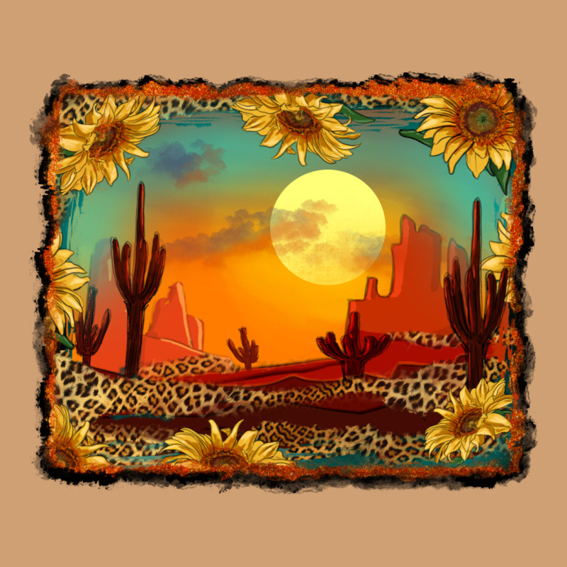 Western Desert Sunset Background Vintage Tee by RanaPortraitStore | Teevron