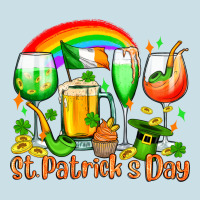 St. Patrick's Wine Glasses Ladies Tee | Teevron