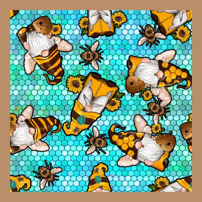 Honey Bee Gnomes Seamless Pattern Vintage Hoodie by BundleAndBundleShop | Teevron