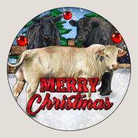 Merry Christmas Charolais Bull Heavy Core Tee | Teevron