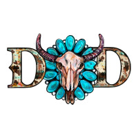 western dad with gemstone and skull | Teevron