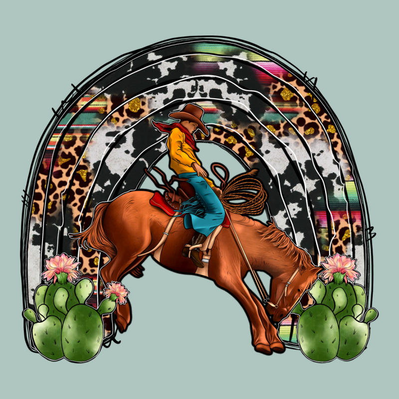 Rodeo Cowboy Rainbow Premium Sweatshirt by JahusDesignShop | Teevron