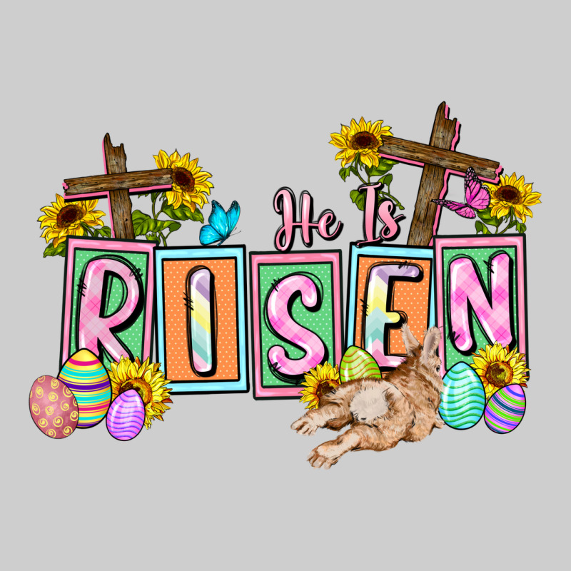 He Is Risen Easter  Easter Day Premium Tee by CowGirlArtShop | Teevron