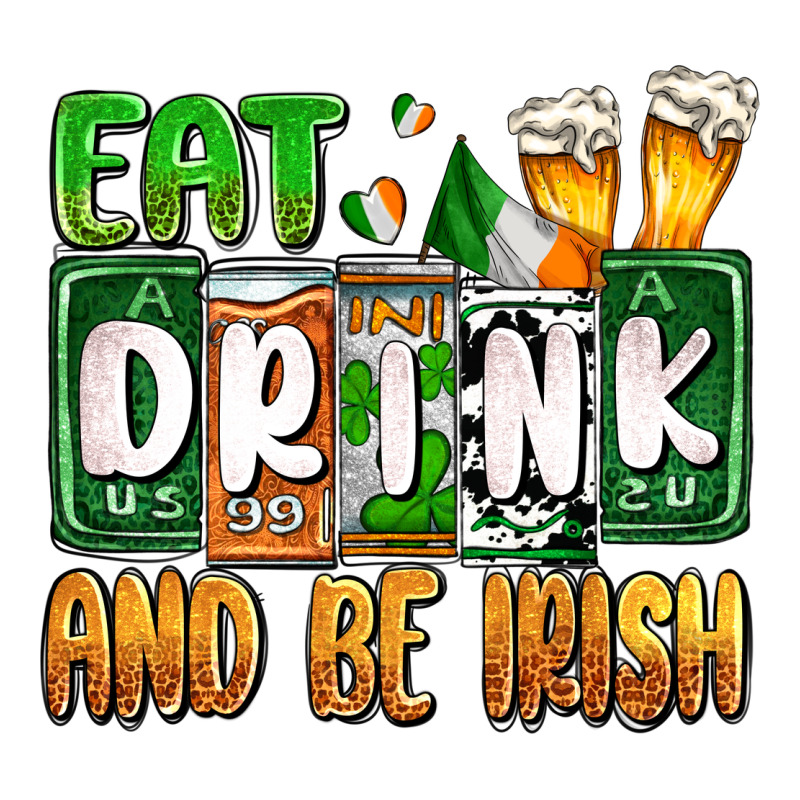 St. Patrick's Eat Drink And Be Irish Ladies Tee by OliviaCreatesArt | Teevron