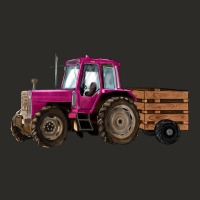Pink Farm Tractor Heavy Core Tee | Teevron