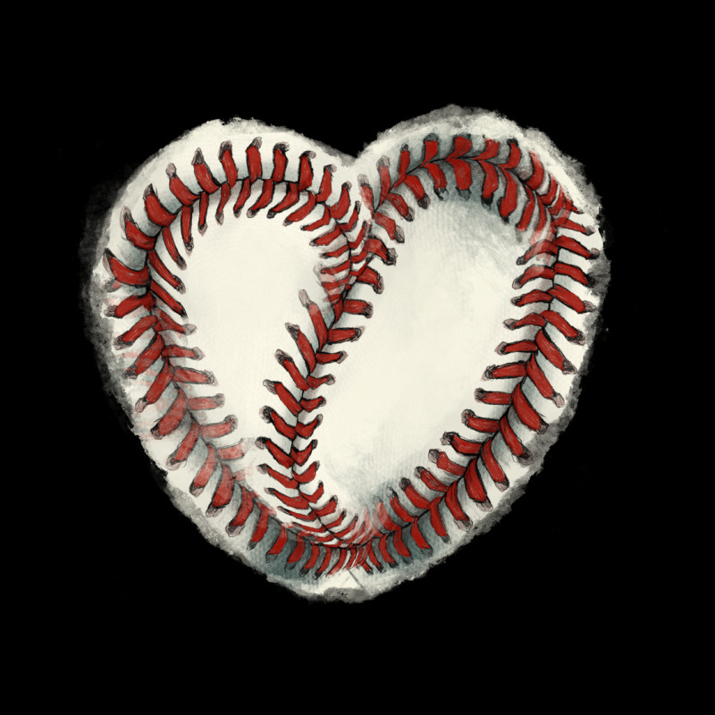 Baseball Ball Heart Premium Tee by HowdyJamesFarm | Teevron