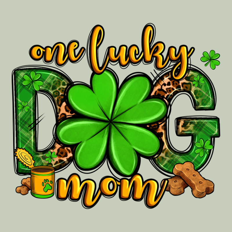 One Lucky Dog Mom St. Patrick's Ladies Tee by OliviaCreatesArt | Teevron