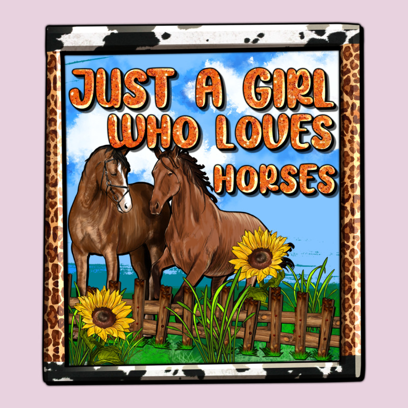Western Just A Girl Who Loves Horses Ladies Tee by OliviaCreatesArt | Teevron