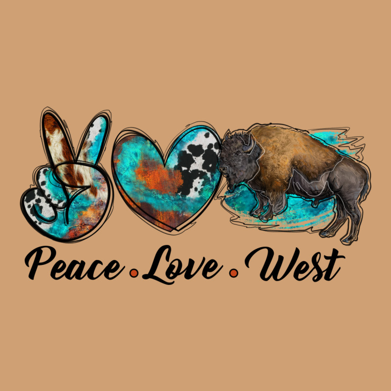 Peace Love West Bison Vintage Tee by RanaPortraitStore | Teevron