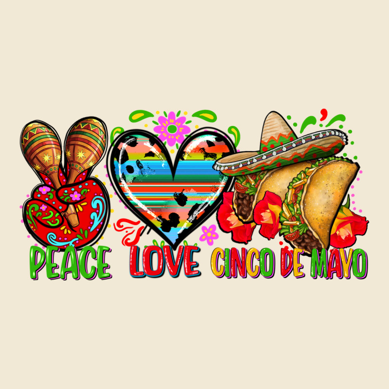 Peace Love Cinco De Mayo Ladies Tee by FaDigitalArtStudio | Teevron