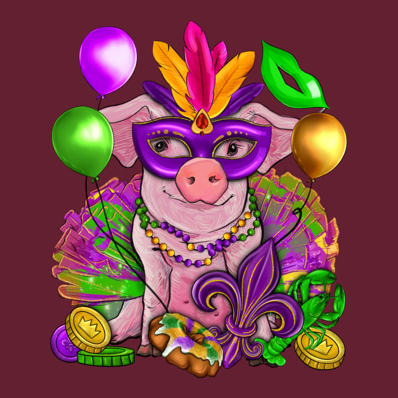 Mardi Gras Pig Classic Tee by HowdyJamesFarm | Teevron