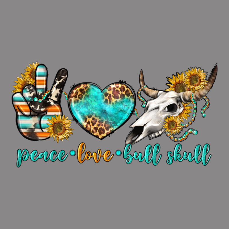 Peace Love Bull Skull Bbs Vintage Tee by BundleAndBundleShop | Teevron