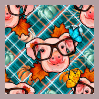 Fall Pig Seamless Pattern Vintage Hoodie | Teevron