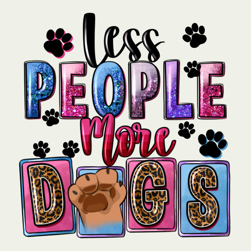 Less People More Dogs Urban Heavy Tee by FaDigitalArtStudio | Teevron