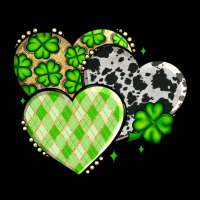 St. Patrick's Day Cowhide Hearts Ladies Tee | Teevron