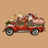Christmas Truck With Farm Animals Vintage Tee | Teevron