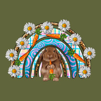 Easter Bunny With Carrot Rainbow Easter Day Classic Tee | Teevron
