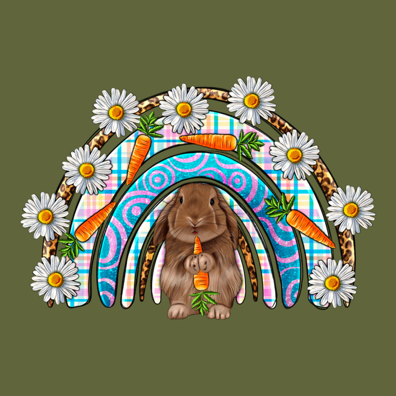 Easter Bunny With Carrot Rainbow Easter Day Classic Tee by HowdyJamesFarm | Teevron