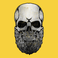 Creepy Bald And Bearded Skull For Halloween & Skeletons Fans T Shirt Premium Sweatshirt | Teevron