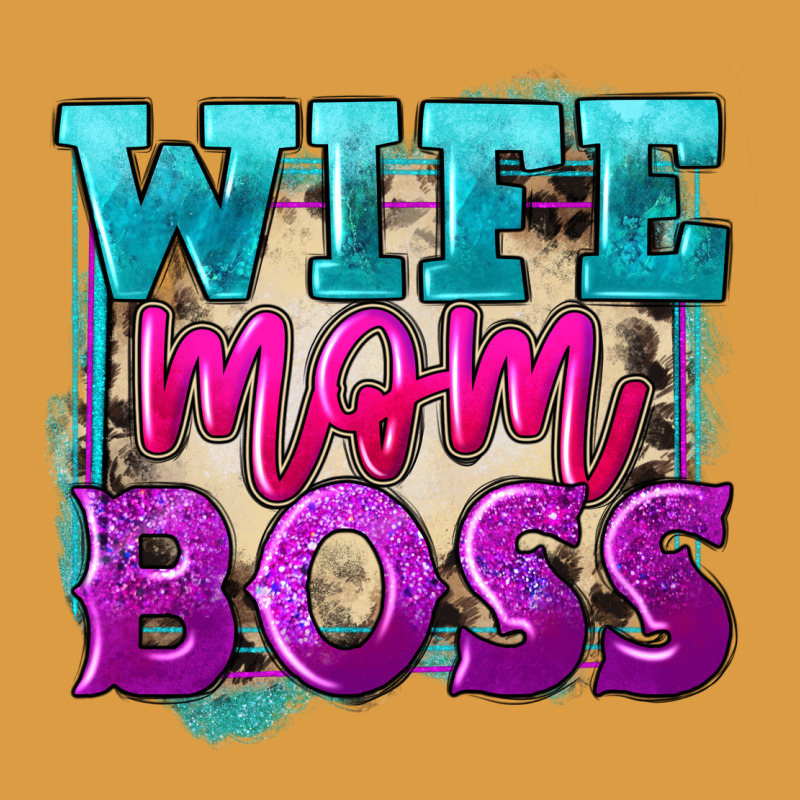 Wife Mom Boss Urban Heavy Tee by FaDigitalArtStudio | Teevron
