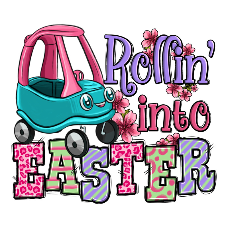 Easter Day Rollin Into Easter Toddler Car Ladies Tee by OliviaCreatesArt | Teevron