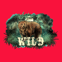 Stay Wild Night Grizzly Bear Classic Tee | Teevron