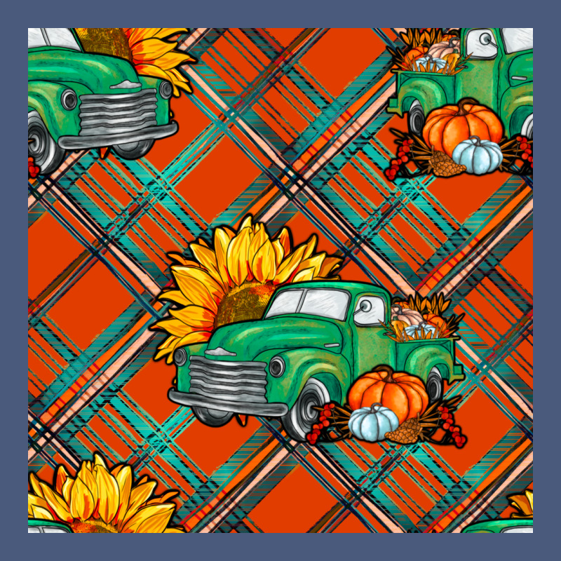 Fall Truck Seamless Pattern Vintage Hoodie by BundleAndBundleShop | Teevron