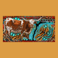 Texas Longhorn With Aztec Tiger And  Leopard Urban Heavy Tee | Teevron