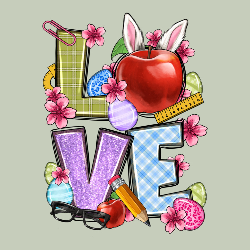 Easter Love Teacher Ladies Tee by OliviaCreatesArt | Teevron