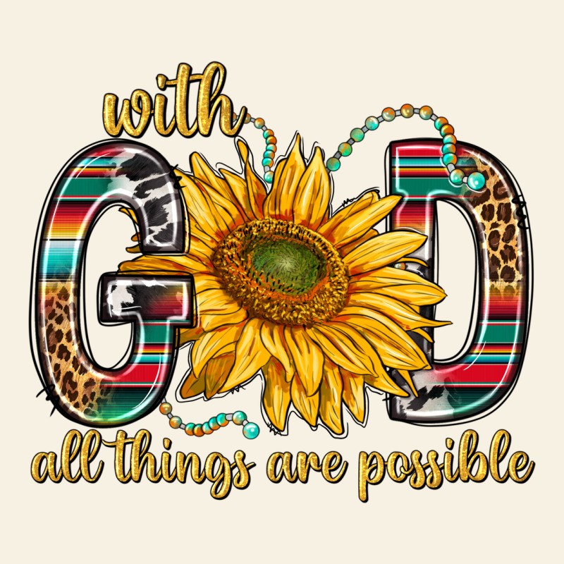 With God All Things Are Possible With Sunflower Bbs Vintage Tee by BundleAndBundleShop | Teevron