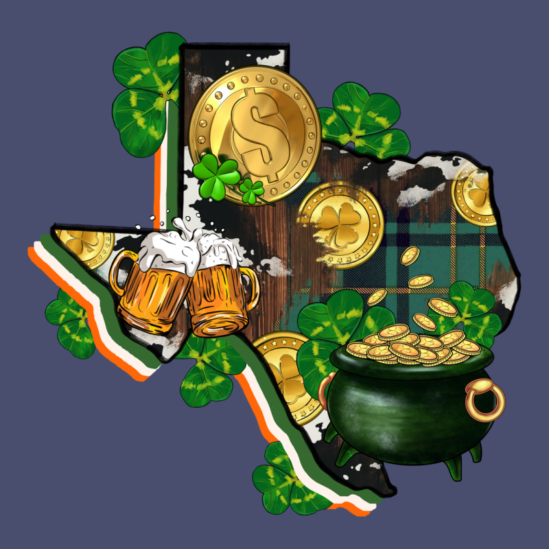 Texas Map St Patricks Day Vintage Tee by FaDigitalArtStudio | Teevron