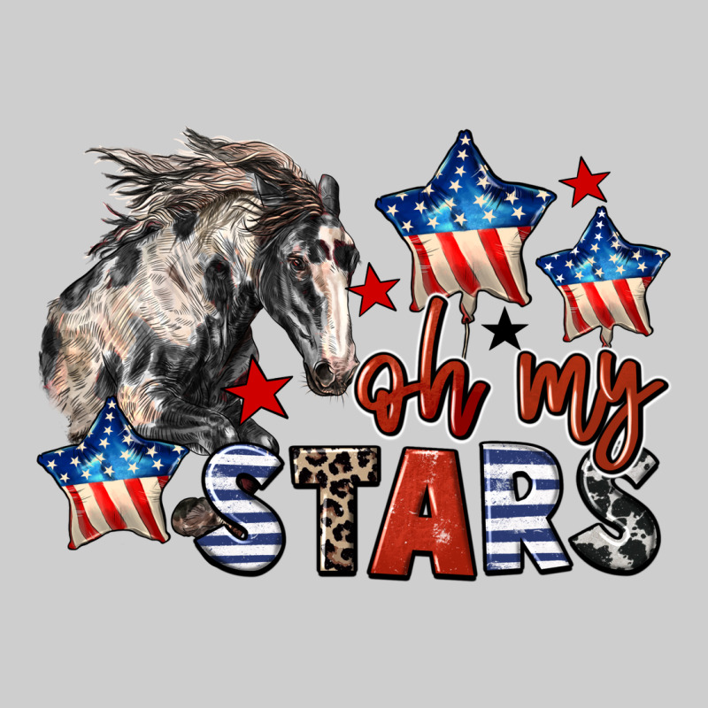 Oh My Stars Horse 4th Of July Premium Tee by CowGirlArtShop | Teevron