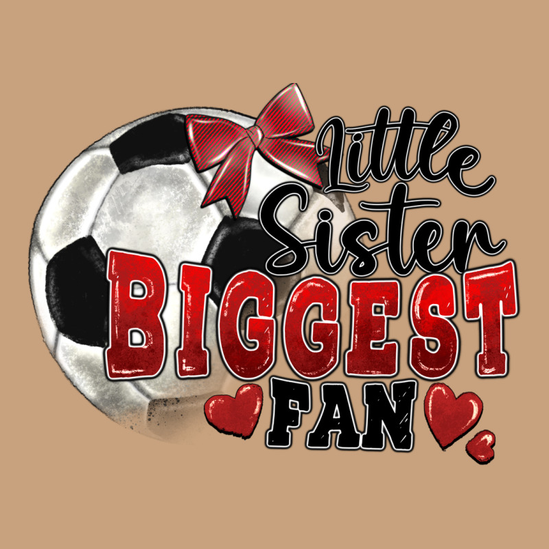 Little Sister Biggest Fan Soccer Vintage Tee by FaDigitalArtStudio | Teevron