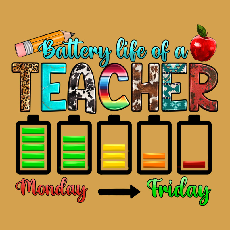 Battery Life Of A Teacher Monday Friday Urban Hoodie by RanaPortraitStore | Teevron