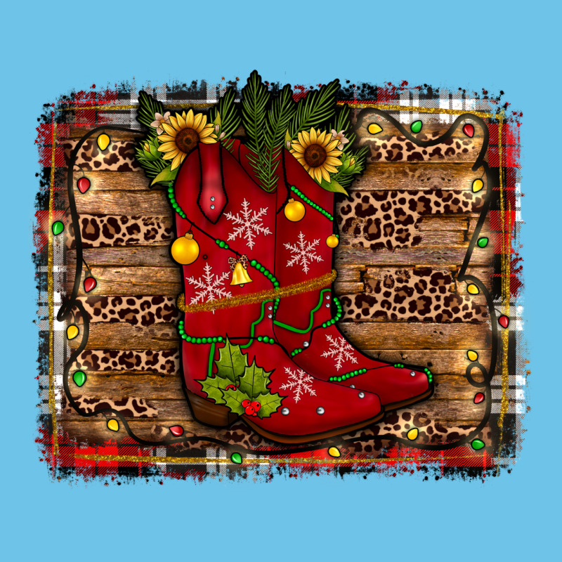 Cowboy Boots Christmas Premium Sweatshirt by JahusDesignShop | Teevron